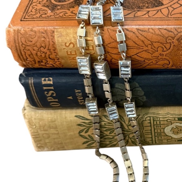 Coldwater Creek Silver and Gold Rectangular Link Necklace - Picture 6 of 6